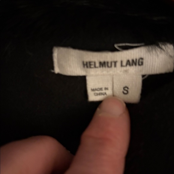 NEW Helmut Lang w real rabbit fur Black winter  Jacket retail over $1100 - Picture 6 of 15